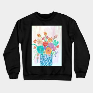 Bright Colourful Florals Crewneck Sweatshirt